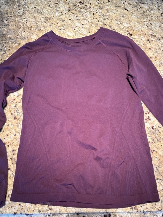 Athleta Tops - Athleta Long-Sleeve Crewneck Top in Plum